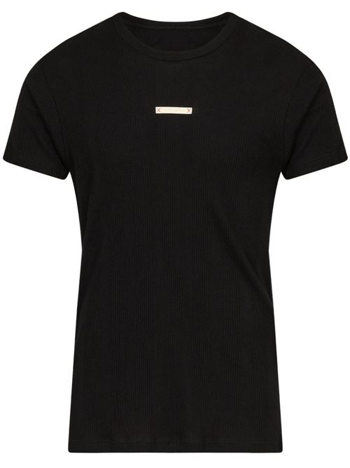 Black cotton-lyocell t-shirt MAISON MARGIELA | S50GC0712M20060900